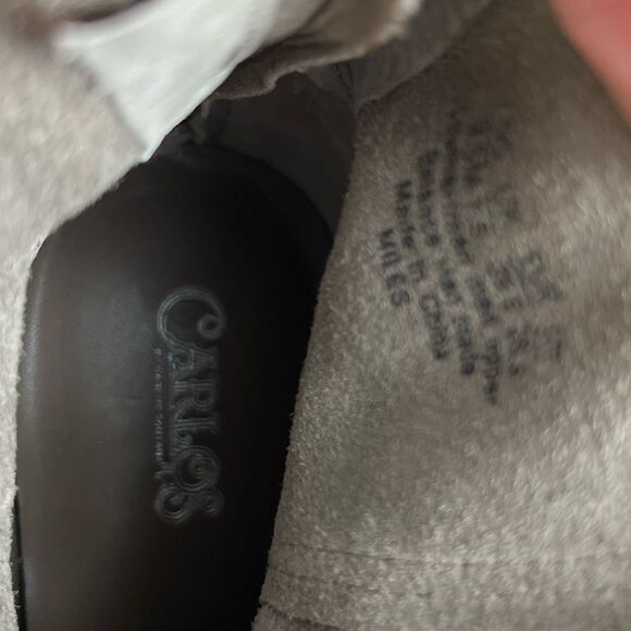 Carlos Santana Women's Miles Suede Chucky Heel Ankle Bootie Taupe Size 9.5 NWOT - Picture 7 of 8